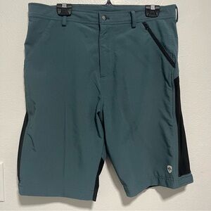 Eleven Pine Crank It Up Men’s Size Large Teal Blue Mountain Biking Shorts Hiking
